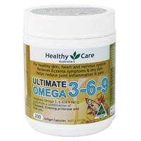 Omega 3-6-9 tinh dầu cá và EPO của Healthy Care (úc) 200 viên