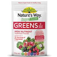 SIÊU THỰC PHẨM XANH Nature's Way Super Greens Wild Reds Superfood Powder 100g