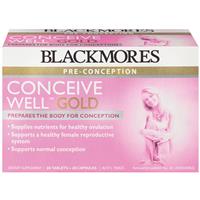Thuốc tăng khả năng thụ thai Blackmores Conveice Well Gold 56v